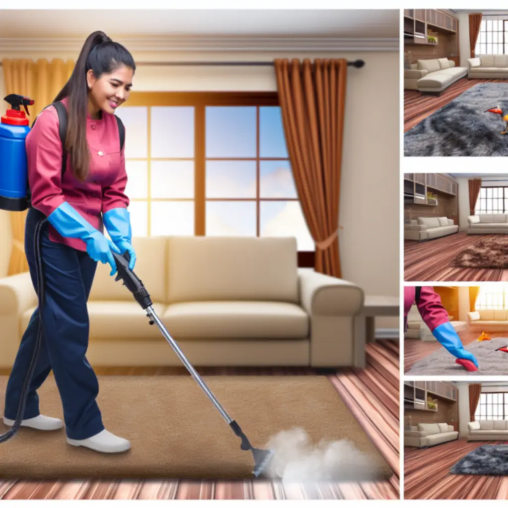 Allergének és baktériumok eltávolításának folyamata szőnyegtisztítás közben