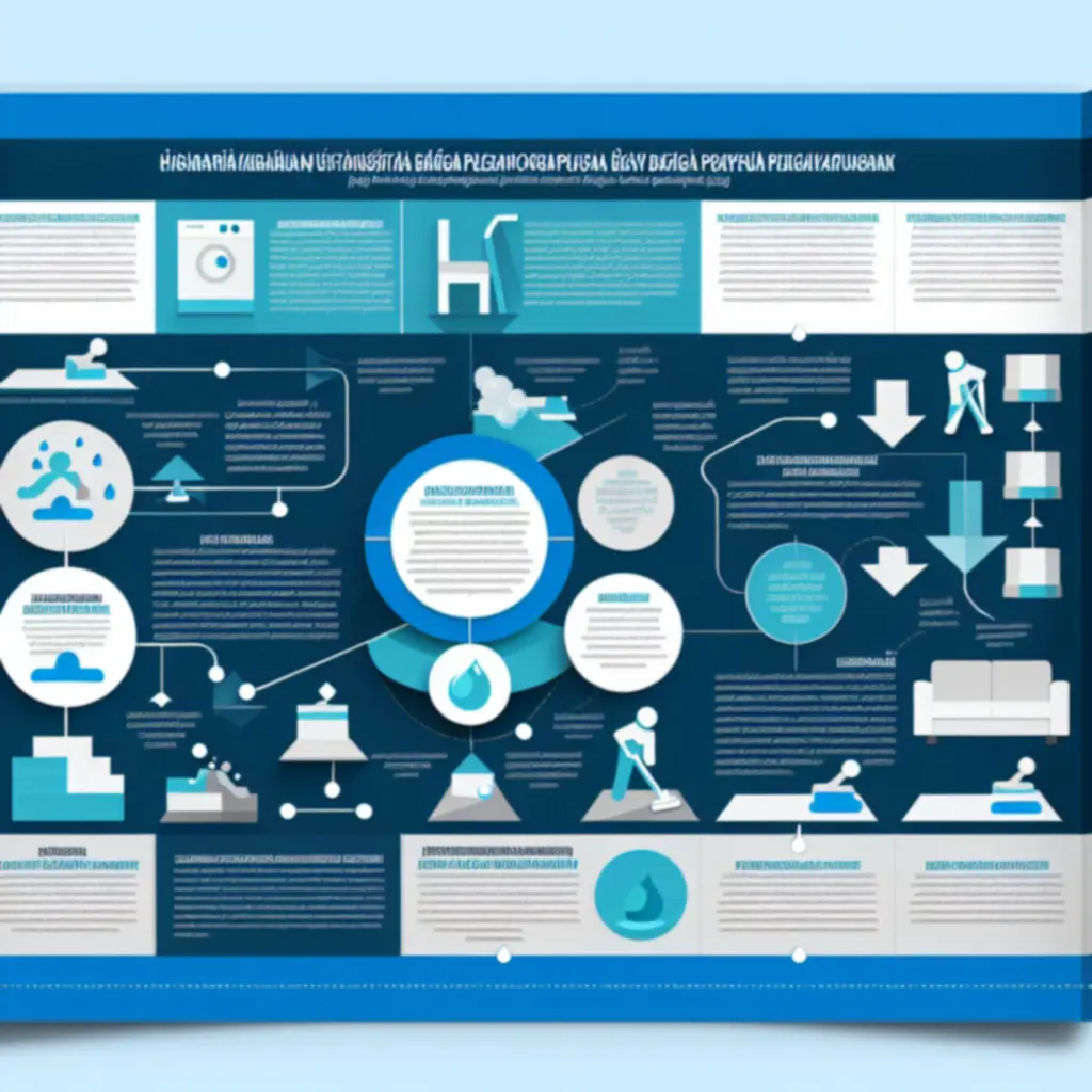 Infografika a szőnyegtisztítás lépéseiről és higiéniai előnyeiről