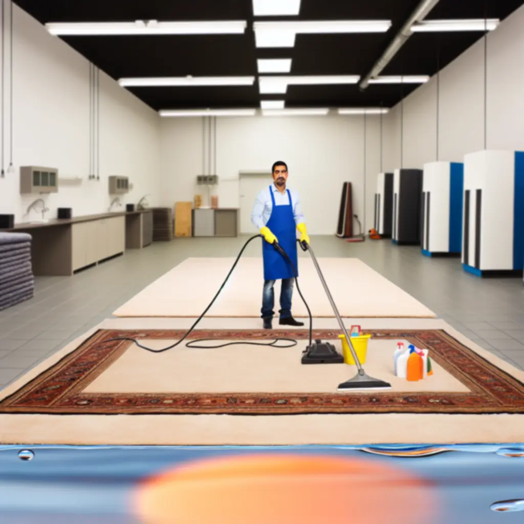 Szőnyegmosási folyamat lépései professzionális környezetben